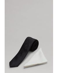 Burton - Black Paisley Tie Set - Lyst