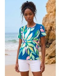 Roman - Floral Print Stretch Top - Lyst