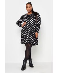 Yours - Printed Swing Mini Dress - Lyst