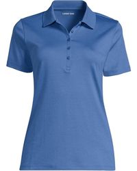 Lands' End - Plus Short Sleeve Supima Polo Shirt - Lyst