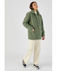 DAMART - Sherpa Button-Through Fleece - Lyst