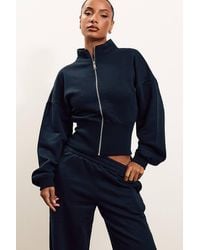 EGO - Long Sleeve Zip Sweatshirt - Lyst