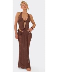 EGO - Drape Maxi Skirt - Lyst