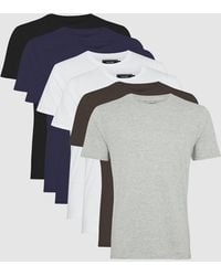 MAINE - Pure Cotton 7 Pack Crew Neck T-shirt - Lyst