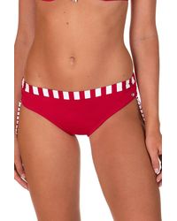 Lisca - Stripe 'havana' High-rise Bikini Bottoms - Lyst