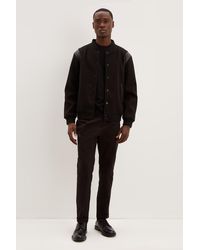 Burton - Tapered Fit Black Pleat Front Smart Trousers - Lyst