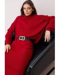 WOVCOR - 2-Piece Knit Turtleneck Sweater & Skirt Set - Lyst