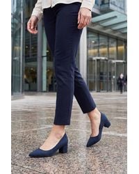 Spot on - Classic Block Heel Court Shoes - Lyst