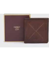 Osprey - The X Stitch Leather Rfid Id Cardholder Wallet - Lyst