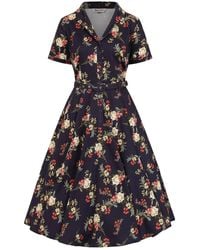 Banned Retro - Bella Romantic Floral Swing Dress - Lyst