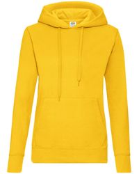 Fruit Of The Loom - Lady Fit Hooded Sweatshirt Hoodie - Lyst