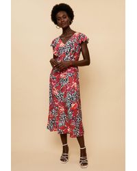 Wallis - Tall Button Through Printed Dress - Lyst