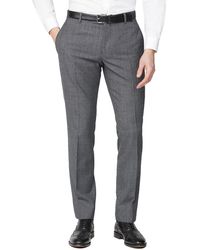 Racing Green - Texture Wool Blend Tailored Suit Trousers - Lyst