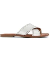 Dune - 'lindsy' Leather Sliders - Lyst