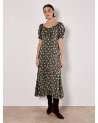 Apricot - Silhouette Floral Milkmaid Maxi Dress - Lyst