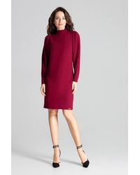 Love Lace - Fitted Midi Dress With Long Sleeves - Lyst