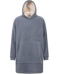 Mountain Warehouse - 'Snug' Kangaroo Pocket Warm Borg Lined Soft Fleece Hooded Blanket - Lyst