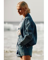 Mantaray - All Over Embroidered Chambray Jacket - Lyst
