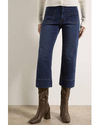 Apricot - Ani Cropped Cotton Blend Flare Jeans - Lyst