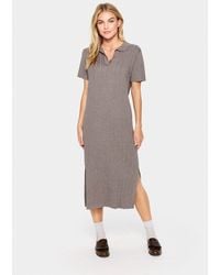 Saint Tropez - Fumiko Short Sleeve Knit Collar Dress - Lyst