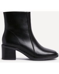 Linzi - Wander Faux Leather Heeled Ankle Boot - Lyst