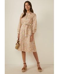 Oasis - Floral Ditsy Print Shirt Dress - Lyst