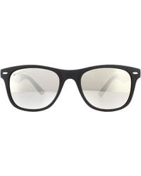 Montana - Rectangle Matte Rubbertouch Mirror Sunglasses - Lyst