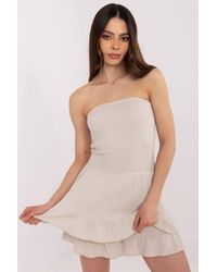 Love Lace - Cotton Ruffle Sleeveless Jumpsuit For Summer - Lyst