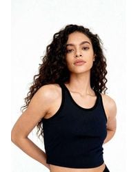 TOMMY LIFE - Ribbed Sleeveless Crop Top - Lyst
