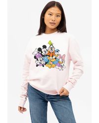 Disney - Mickey Mouse & Friends Hanging Out Womens Crew Sweatshirt - Lyst