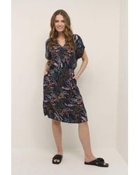 Kaffe - Jenn Knee-Length Short Sleeve Dress - Lyst