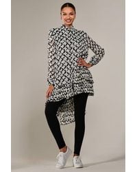 Jolie Moi - Dipped Hem Shirt Midi Dress - Lyst