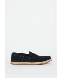 DEBENHAMS - Red Tape Crosby Espadrille Rand Suede Loafer - Lyst