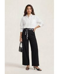 Urban Bliss - Belted Barrel Leg Trouser - Lyst
