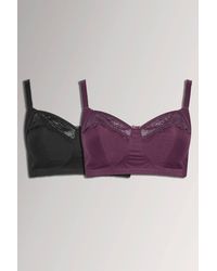 Yours - 2 Pack Non-Padded Non-Wired Full Cup Bras - Lyst