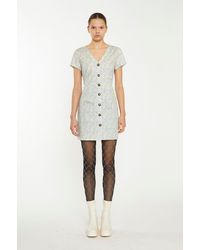 Shnoo - Button Front Mini Dress - Lyst