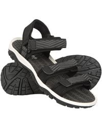 Mountain Warehouse - 'Reef' Lightweight Quick Dry 3-Strap Neoprene Lined Textile Sandals - Lyst