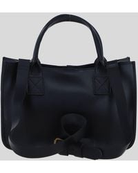 Ashwood Leather - Leather Small Structured Tote Bag With Detachable Strap & Pouch - Lyst