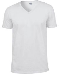 Gildan - Softstyle V Neck T-Shirt - Lyst