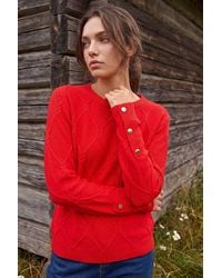 Roman - Petite Button Cuff Knit Jumper - Lyst