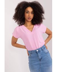 Love Lace - Casual Polyester Blouse With Heart Neckline - Lyst