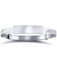 Jewelco London - Solid Sterling Id 3Mm Expanding Baby Bangle Bracelet - Lyst