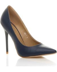 AJVANI - High Heel Stiletto Pointed Toe Party Court Shoes - Lyst