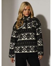 South Beach - Printed Borg 1/4 Length Jacket - Lyst