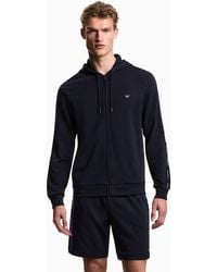 Emporio Armani - Hooded Full Zip Sweatshirt Armani - Lyst