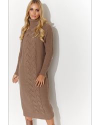 Love Lace - Winter Turtleneck Long Sleeve Jumper Dress - Lyst