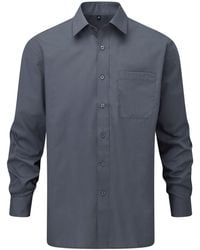 Russell Collection - Poplin Long-Sleeved Shirt - Lyst