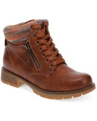 Pavers - Knitted Cuff Ankle Boots - Lyst