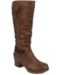 Pavers - Block-Heeled Long Boots - Lyst
