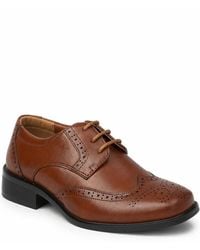 Spot on - Classic Brogue Lace Up Formal Shoes - Lyst